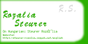 rozalia steurer business card